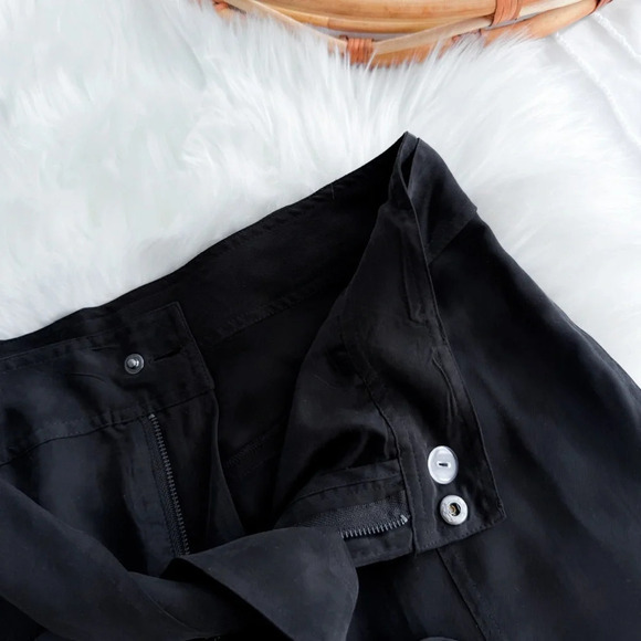 Johnny Was Pete & Greta Jackie Utility Pants Black Tie Belt Tapered Jogger 14 - Picture 9 of 15